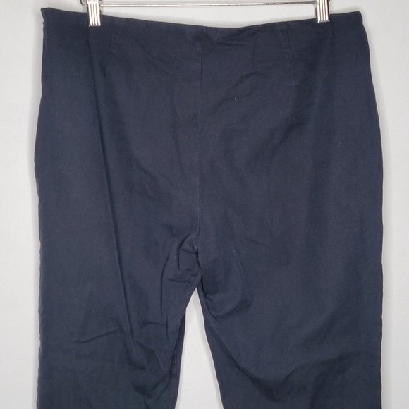 Lafayette 148 Women's Size 12 Black Straight Leg Side Zip‎ Closure Pants - Picture 4 of 6